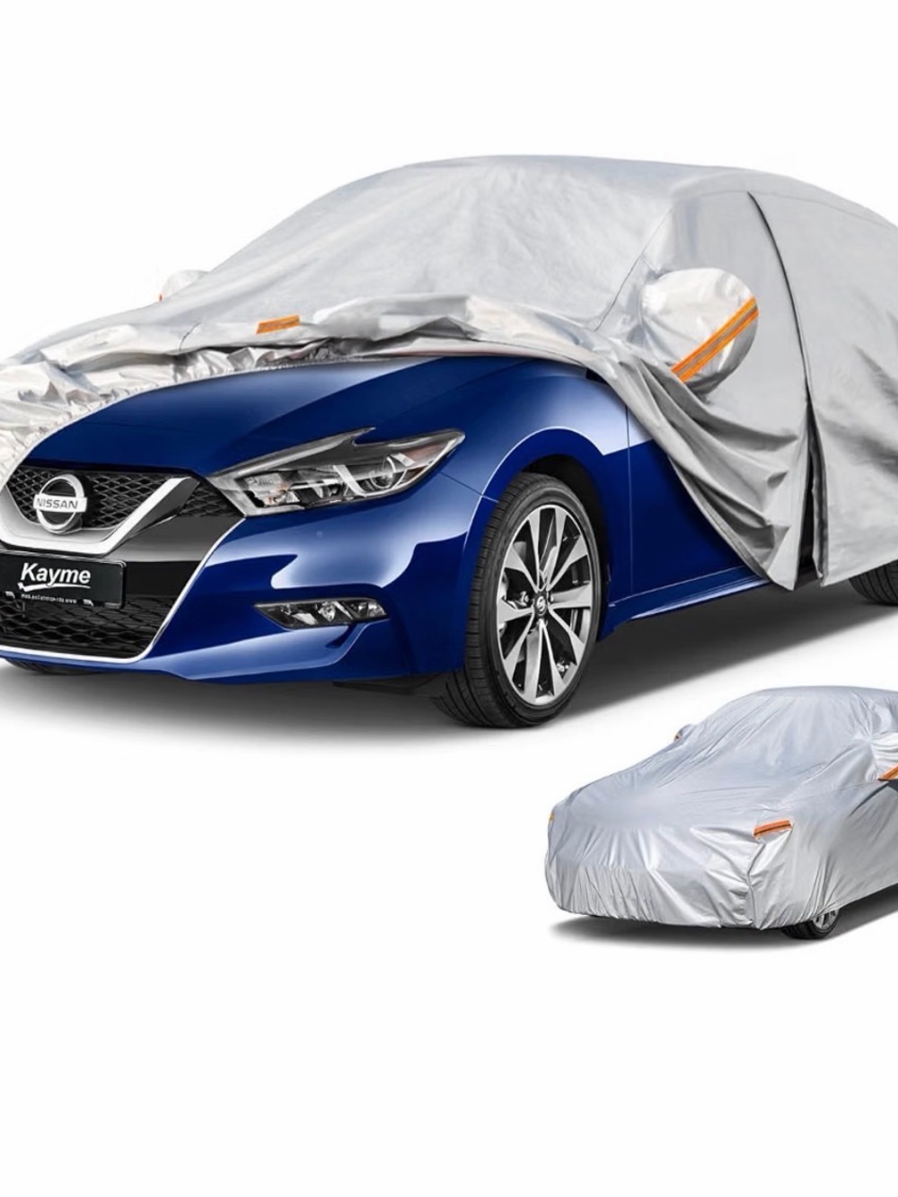 Silver Car Cover - Waterproof Protective Vehicle Cover